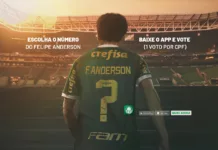 Palmeiras abre votação para torcedor escolher número da camisa de Felipe Anderson. (Foto: Reprodução)